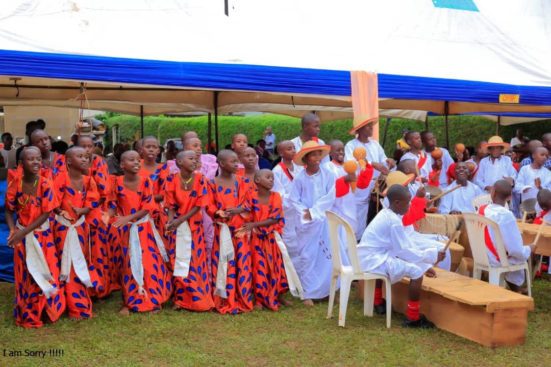 One of the school visitation days, pupils performing Maganda dance that was performed on the Diocesan Competitions 2